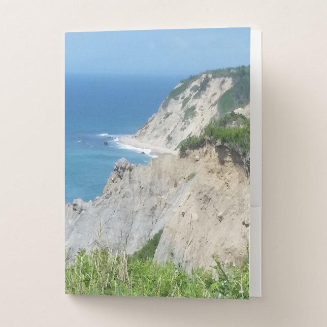 Block Island Bluffs - Block Island, Rhode Island Pocket Folder (Front)
