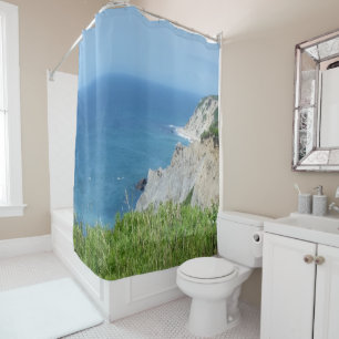 Block Island Bluffs - Block Island, Rhode Island Shower Curtain