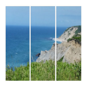 Block Island Bluffs - Block Island, Rhode Island Triptych