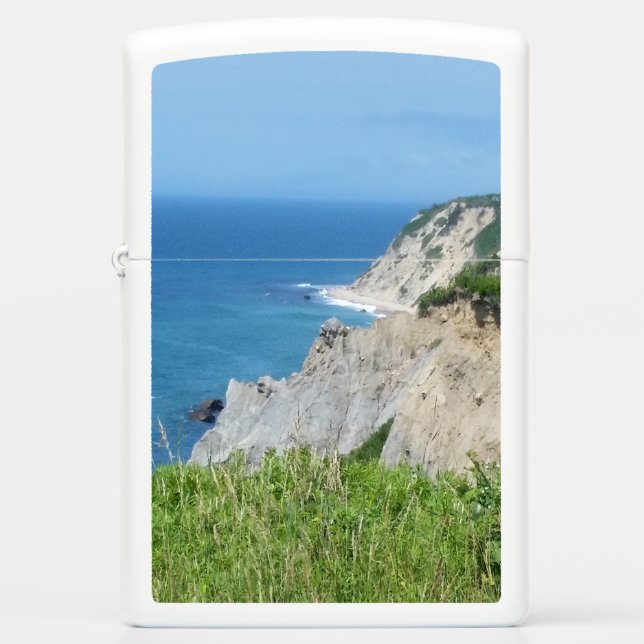 Block Island Bluffs - Block Island, Rhode Island Zippo Lighter (Front)