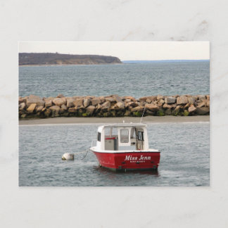 Block Island Boat Postcard
