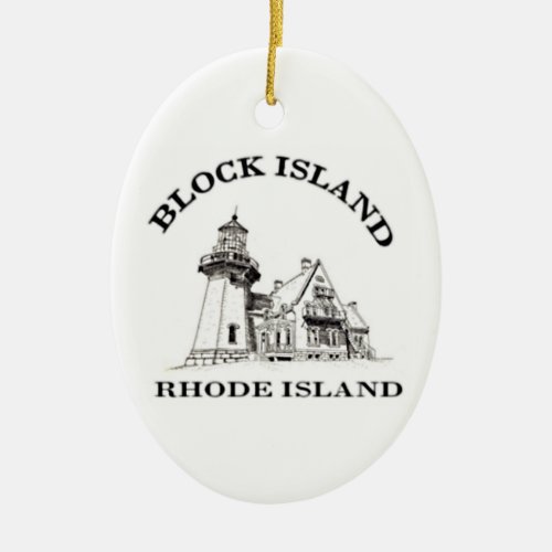 Block Island Ceramic Ornament