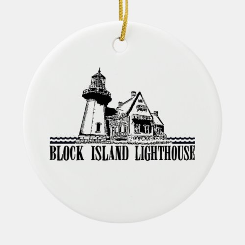 Block Island Ceramic Ornament