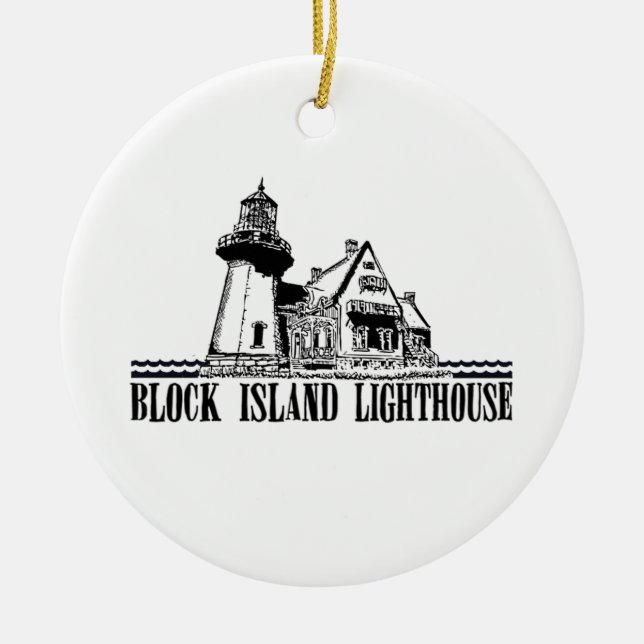Block Island. Ceramic Ornament (Front)