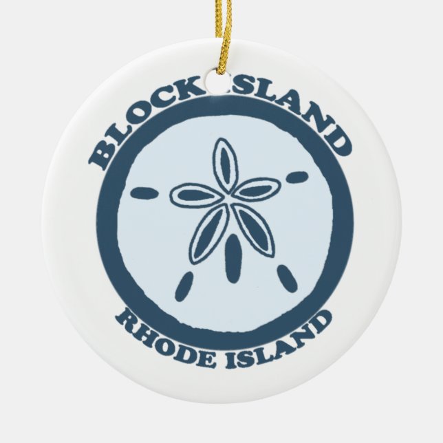 Block Island. Ceramic Ornament (Front)