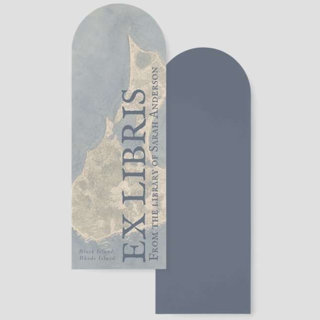 Block Island Ex Libris Bookmark (Front & Back)
