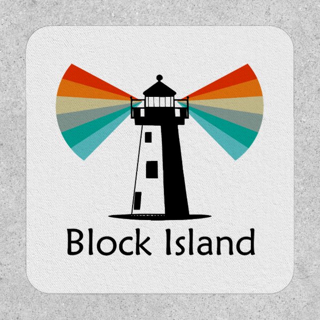 Block Island Lighthouse Rainbow Patch (Front)