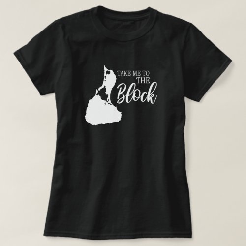 Block Island Map T_Shirt