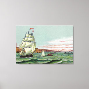 Block Island Medium Wrapped Canvas Print