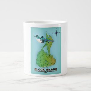 block island New Shoreha ,Rhode Island Giant Coffee Mug