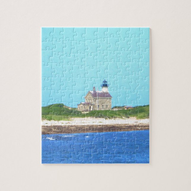 Block Island North Light Jigsaw Puzzle (Vertical)