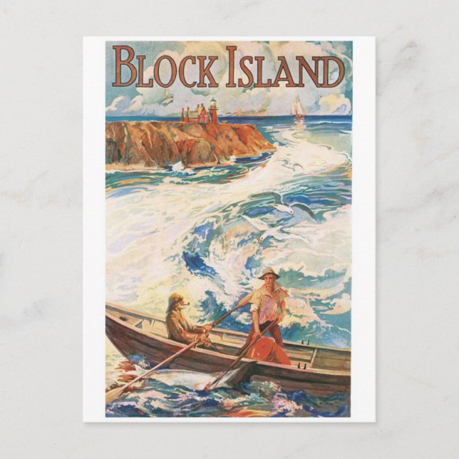 Block Island Postcard (Front)