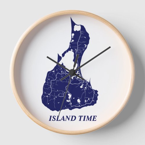 Block Island Rhode Island Clock_Island Time Clock