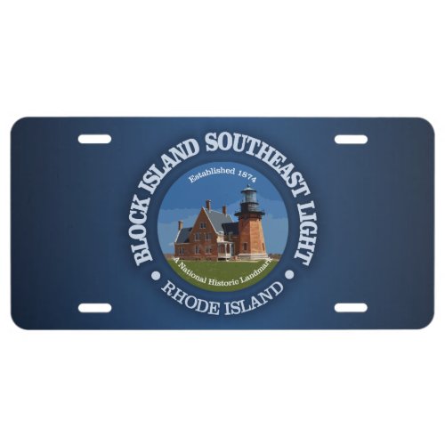 Block Island SE Light License Plate
