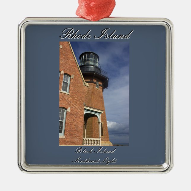 Block Island Southeast Light Ornament (Front)