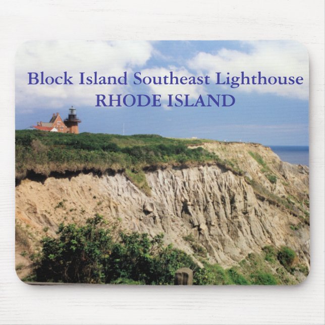 Block Island Southeast Lighthouse, RI Mousepad (Front)