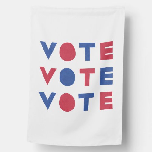 Block Letter Design VOTE VOTE VOTE House Flag
