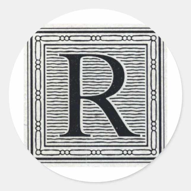 R In Block Letters Block Letter