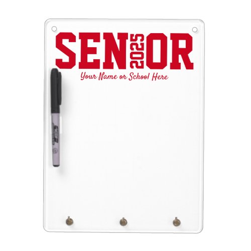 Block Letter Senior Any Year Graduation Dry Erase Board