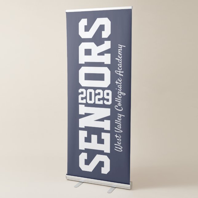 Block Letter Senior Graduation Class of 2019 Retractable Banner (3/4)