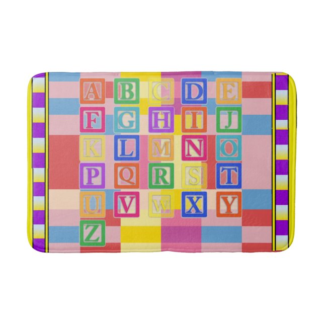 Block Letters Bath Mat (Front)