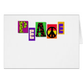 Block Letters Peace (Front Horizontal)