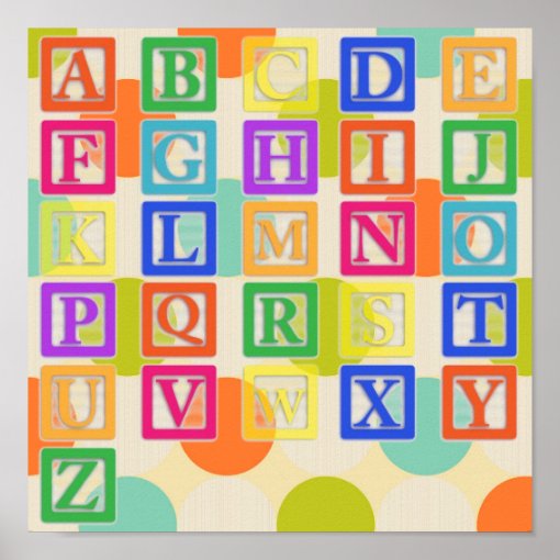 Block letters Poster | Zazzle