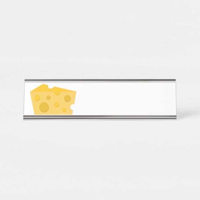 Block of Cheese Desk Name Plate (Front)