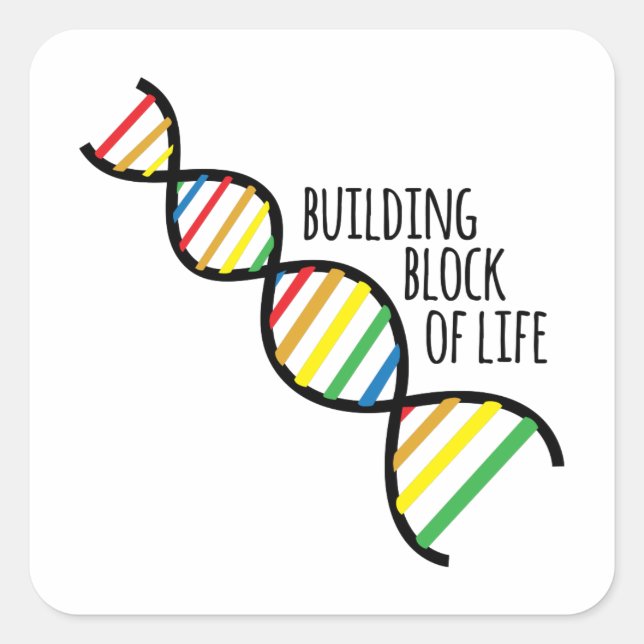 Block of Life Square Sticker (Front)