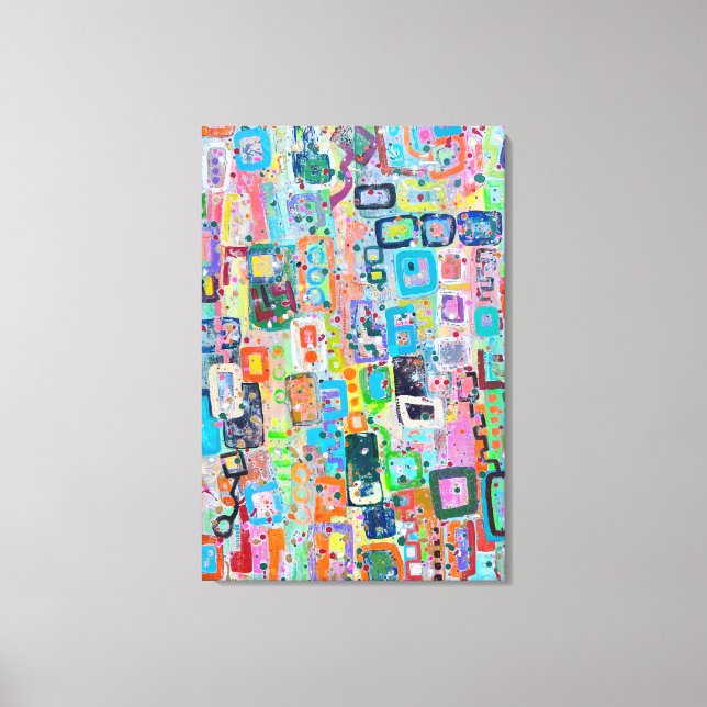 Block Party 24 x 36 Canvas Print (Front)