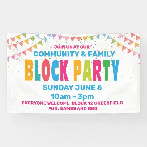 BLOCK PARTY Banner 