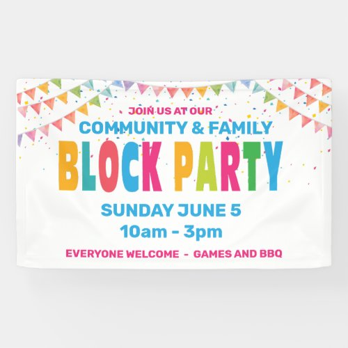 BLOCK PARTY Banner 