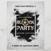 Block Party custom invitation (Front)