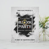 Block Party custom invitation (Standing Front)