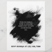 Block Party custom invitation (Back)