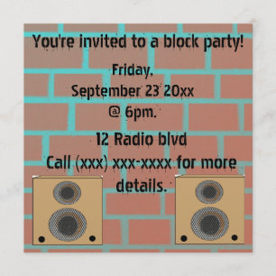 Block party Invitation