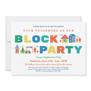 Block Party Invitation