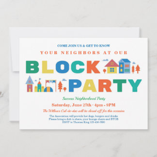 Block Party Invitation
