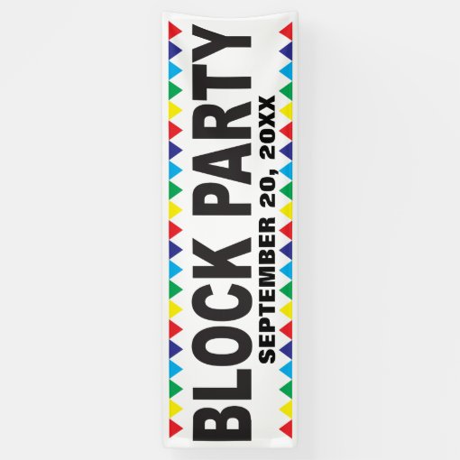 Block Party street banner | Zazzle