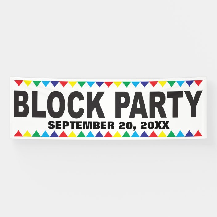 Block Party street banner | Zazzle.com