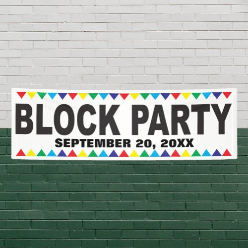 Block Party street banner