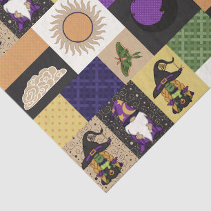 Block Patchwork (Solar Corona) Tissue Paper