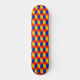 Block Pattern 01 - Retro Skateboard