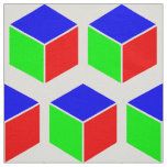 Block Pattern - Red, Green and Blue Fabric