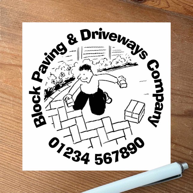 Block Paving & Driveways. Rubber Stamp (Creator Uploaded)