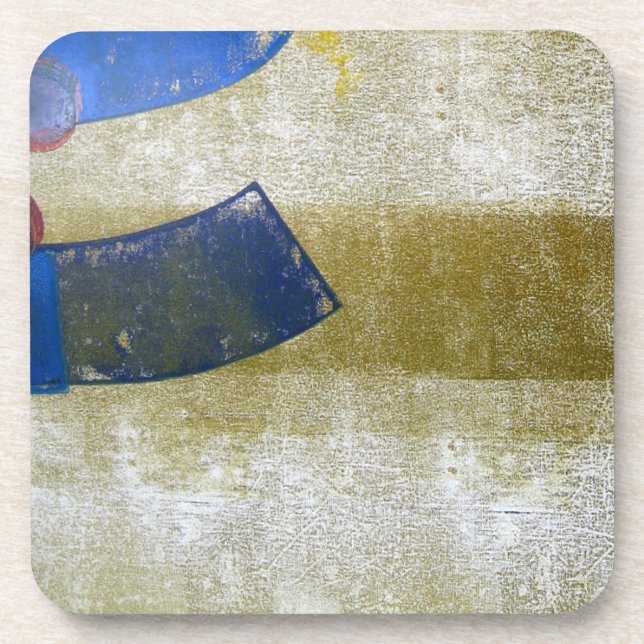Block Print 8 Beverage Coaster (Front)