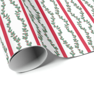 Block Print Garlands  Wrapping Paper