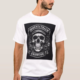 Block skull design  T-Shirt