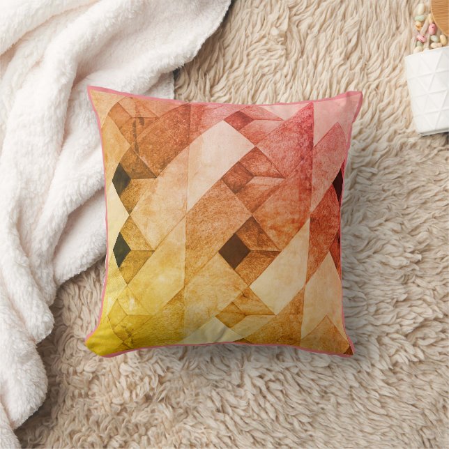 Block Woven Throw Pillow (Blanket)