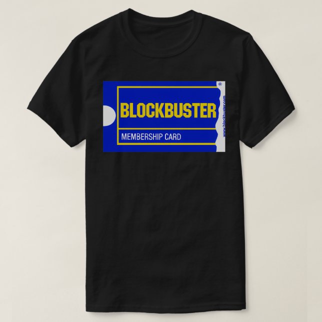 Blockbuster Membership Card T-Shirt (Design Front)